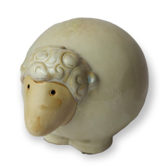 Shudehill Giftware Ceramic Sheep Lamb Decoration 4 inch (Whimsical Farmhouse) - Picture 1 of 7